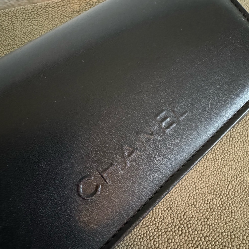 Chanel Sunglasses Case | New Black Quilted Leather